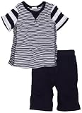 Splendid Littles Boy's 2-7 White Stripe Mix Short Set