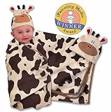 Sozo Mooo Swaddle Blanket & Cap Set