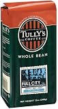 Tully's Coffee Full City Roast, Whole Bean , 12 Ounce Bags (Pack of 3)