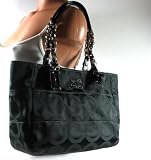 Coach Tribeca Op Art East West Tote Black