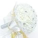 Favebridal Real Touch Flower Silk Rose Bridal Wedding Bouquet WF012CR