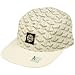 Cotton 5 Panel Boomarang Shape Snapback Adjustable Cadet Biker Cap Hat White