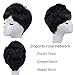 YX Women's Short Wig with Bangs, Fashion Fluffy Wave Synthetic Wig