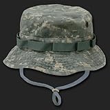 IMAGE OF Universal DIgital Camouflage Green Military Inspired Combat Style Drawstring Boonie Hat -- Bucket Hat Size XL