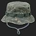Universal DIgital Camouflage Green Military Inspired Combat Style Drawstring Boonie Hat -- Bucket Hat Size SMALL