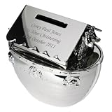 Silver Personalised Noahs Ark Money Box