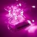 Valentines Day Gift, Battery Operated Fairy Lights 10 Pink LED bulbs