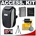 Canon PowerShot PSC-100 Deluxe Soft Compact Case with Spare NB-2LH Battery + Cameta Bonus Accessory Kit for Canon Powershot G7 & G9