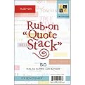 DCWV Rub-On Quote Stack - Friends