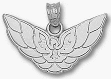 Pontiac Firebird Logo 1/2 Pendant - Sterling Silver Jewelry