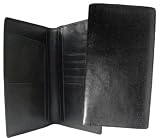 Michigan Wolverines Black Leather Embossed Checkbook Cover