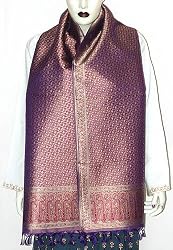 In Vogue Jacquard Silk Fabrics Scarves for Women India Fashion