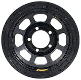 Bassett Wheel D-Hole Lightweight Beadlock Black Powder Coat - 15 x 8 Inch Wheel