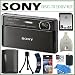 Sony Cyber-Shot DSC-TX100V/B 16.2MP Digital Camera with 3D Sweep Panorama in Black + 8GB Accessory Kit