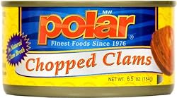 MW Polar Chopped Clams, 6.5-Ounce Cans (Pack of 12)