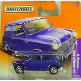 Auto scatola di fiammiferi - 1964 Austin Mini Cooper S in bludi Matchbox
