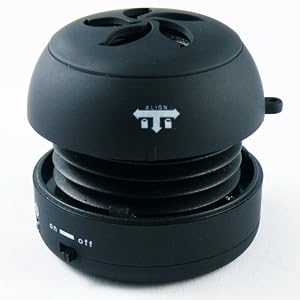 MYCARRYINGCASE Mini Hamburger Speaker for iPod&reg, iPhone&reg iPad&reg, 3DS - Black
