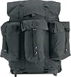 Black Military GI Enhanced ALICE Pack w/Frame, 22" x 20" x 19"