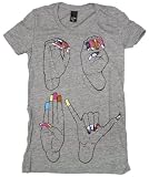 Flossin Tri-Blend Girls/Juniors T-shirt in Heather Grey by Obey Clothing