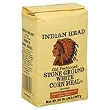 Indian Head Corn Meal Old Fashioned Stone Ground White 2 Lb-2 packs