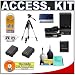 2 Replacement Sony NP-FM55 Batteries and Mini Battery Charger + Accessory Kit for Sony Alpha DSLR-A700, A700P, A350, A300, A200, A100, A100K & A100H Digital SLR Camera