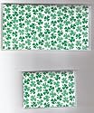 Checkbook Cover Debit Set Made with St Patricks Day Tiny Shamrock Fabric