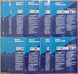 Package of 12 Chapter Resource Books McDougal Littell Geometry 2001 (McDougal Littel Geometry Applying Reasoning Measuring)