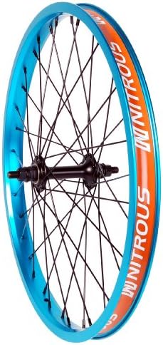 Nitrous Double Shot Front Wheel (Matte Hot Blue, 3/8-Inch)