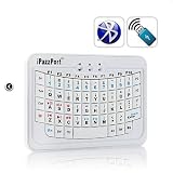 Unisen iPazzPort Midget Bluetooth (White) KP-810-06BTT Wireless Handheld Full Qwerty Keyboard for iPhone 4, iPad and MOST Touchscreen Devices