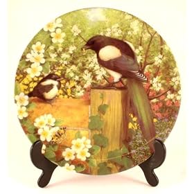 Coalport Garden Guests plate by Barbara Mitchell - Young Apprentice - CP782