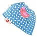 Zippy Fun Baby and Toddler Bandana Bib - Absorbent 100% Cotton Front Drool Bibs with Adjustable Snaps (4 Pack Gift Set) Cool Girls