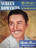 SCREEN ROMANCES magazine February 1945 with Errol Flynn on the cover. Scarce. Inside we have full page ad and article for Tonight & Every Night with Rita Hayworth, Objective Burma, Thin Man Goes Home with William Powelll & Myrna Loy, articles on Deanna Durbin, Freddie Bartholomew, Betty Hutton. Great issue.