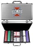 Illinois Fighting Illini 300 pc. Poker Game Set - NCAA College Athletics - Fan Shop Merchandise