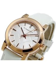 Burberry Bu9209 Rose Gold White Dial Ladies Watch