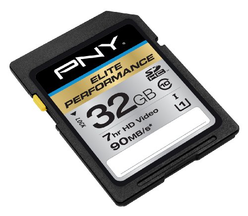 PNY Elite Performance 32GB UHS-1 SDHC Flash Card (P-SDH32U1H-GE)