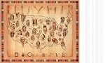 Native American Tribes Map Indians Art Poster Print - 20" X 16"