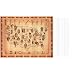 Native American Tribes Map Indians Art Poster Print - 20" X 16"