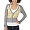 Mossimo Supply Co. Juniors Plaid Cardigan - Grey