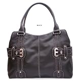 Black Buckled Pro Tote