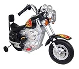 New Star Muscle Motorbike with Training Wheels in Black