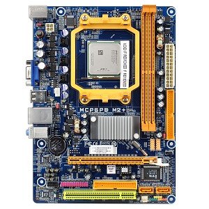 Biostar MCP6PB M2+ Socket AM2+/AM2 mATX Motherboard Kit w/Sempron X2 2200+ 2GHz CPU, Heat Sink & Fan