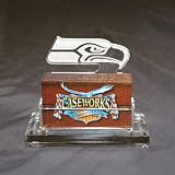 Seattle Seahawks Nfl Business Card Holder W/ Gift Box