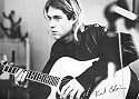 Kurt Cobain (Guitar, B&W) Music Poster Print - 24" x 36"