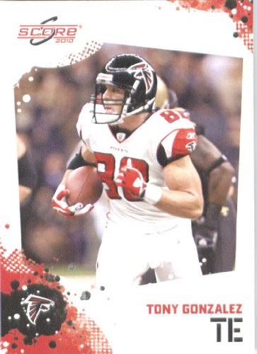 Tony Gonzalez - Atlanta Falcons - 2010 Score Football Card - NFL Trading Card in Screwdown Case