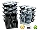 Green Direct 3 Compartment Meal Prep Containers, Microwavable Plastic Containers with Lids/Lunch Containers Pack of 20