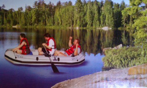 Yellow Stone 18 Foot Inflatable 3 Person Raft 