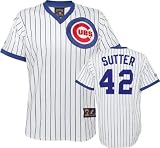 Bruce Sutter White Majestic Cooperstown Throwback Chicago Cubs Jersey