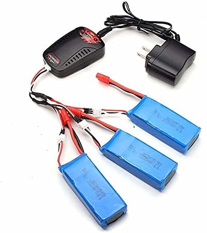 EDIVOX 3pcs 7.4V 2000mAh Lipo Battery+Power Charger For Syma X8W X8C X8G RC Quadcopter