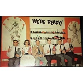 Vintage Postcard of Value-Rite Family Shoes Ad: Shoe Sales (Salesman, Salesmen, Sales Clerks)