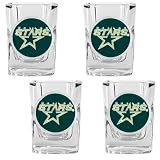Dallas Stars 4pc Square Shot Glass Set